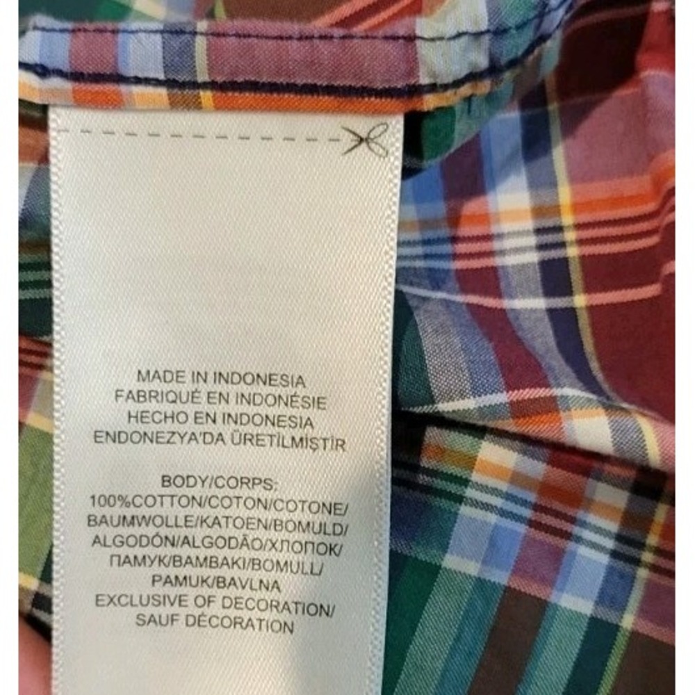 RALPH LAUREN YOUTH BOYS MULTICOLOR SHORT SLEEVE BUTTONDOWN SIZE XL (18-20) - Picture 6 of 6